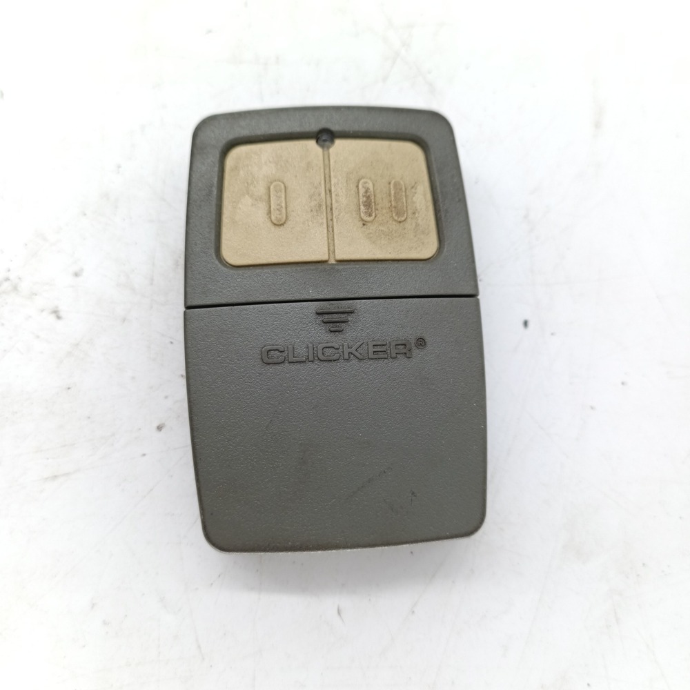 Clicker KLIK1 Universal Garage Door Remote HBW2392 Gray 2-Button Transmitter ce